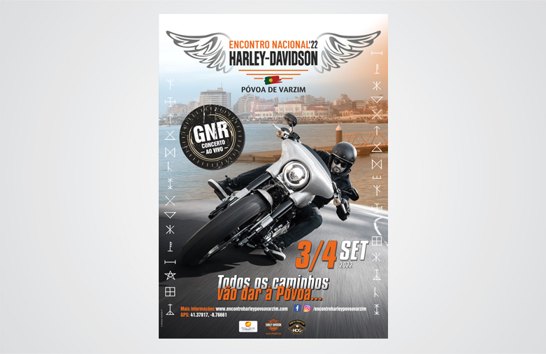 Cartaz Encontro Nacional Harley-Davidson