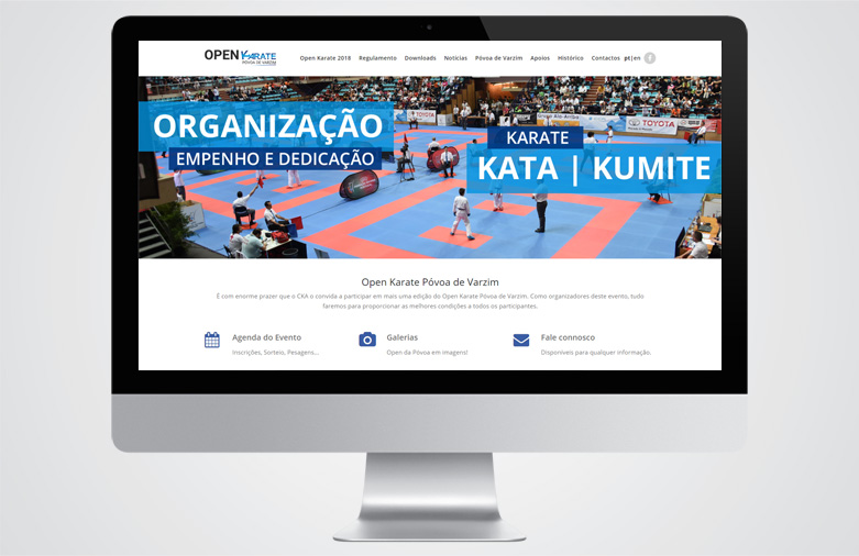 Website Open Karate Póvoa de Varzim
